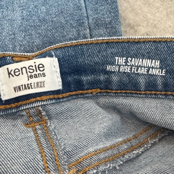 Kensie Blue Ankle Jeans with Braided Belt - Picture 2 of 2